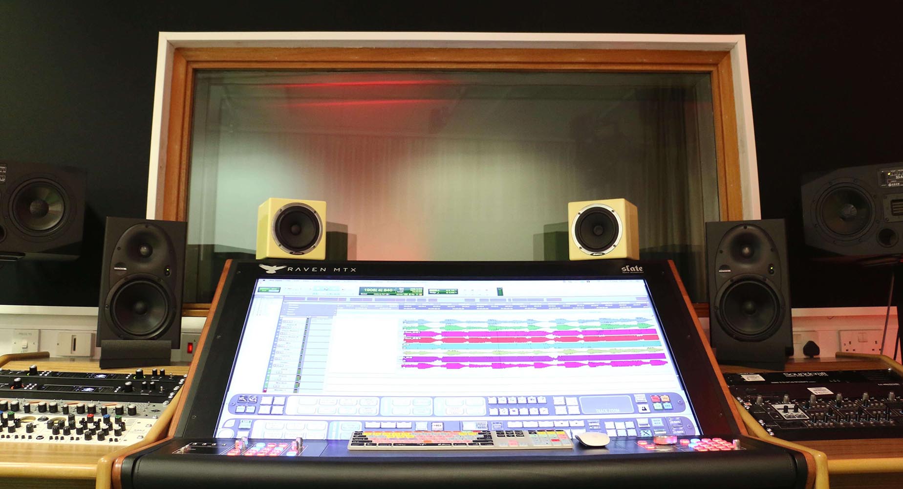 The Raven MTX 2 touch screen mixing console
